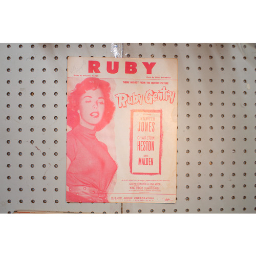 1953 - Ruby theme from Ruby gentry - Sheet Music