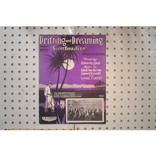 1925 - Drifting in dreaming sweet paradise - Sheet Music