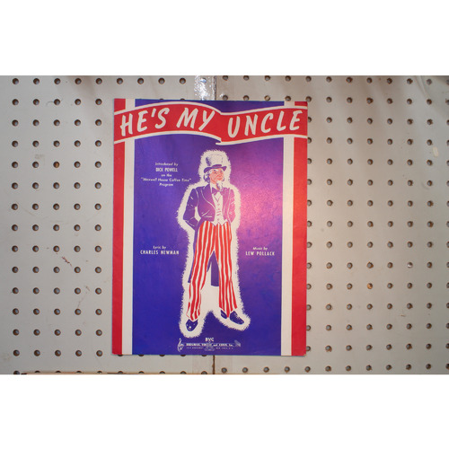 1940 - Hes my uncle - Sheet Music