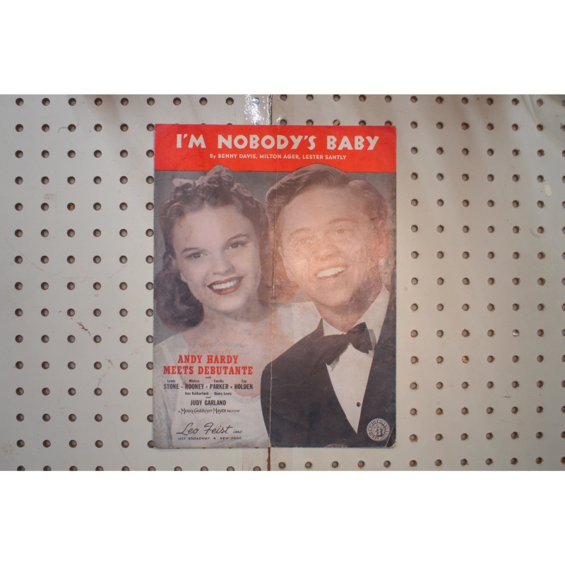 1921 - Im nobodys baby Andy Hardy - Sheet Music