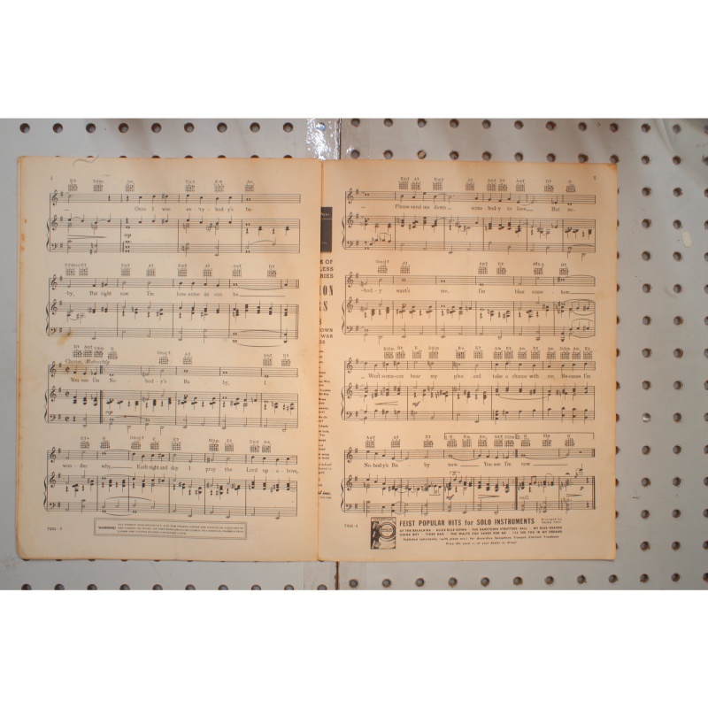 1921 - Im nobodys baby Andy Hardy - Sheet Music