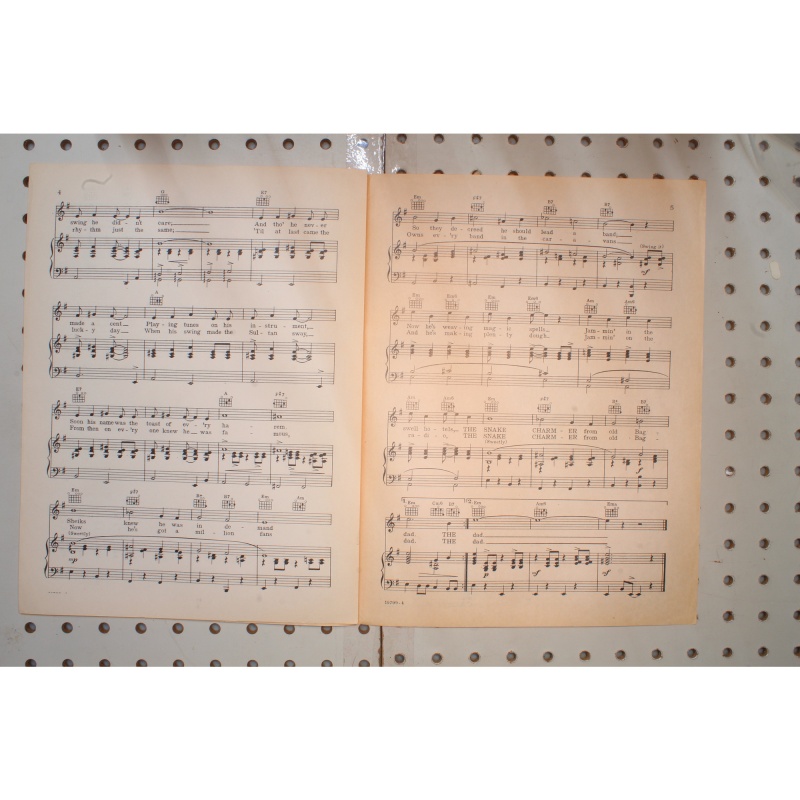 1937 - The snake charmer - Sheet Music