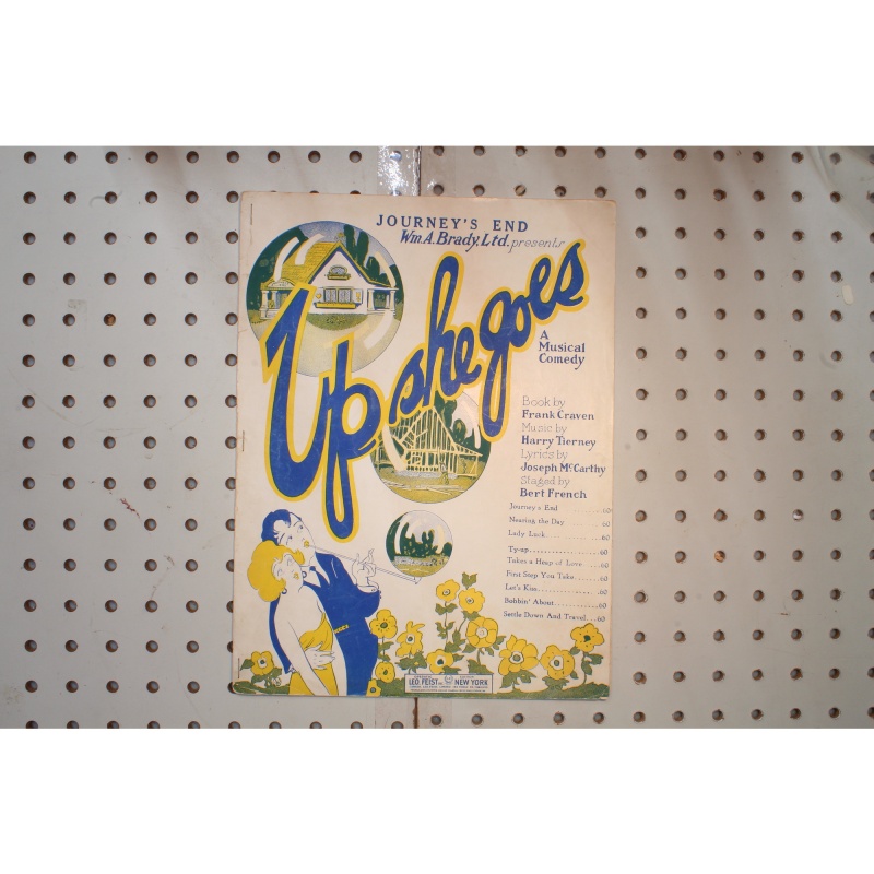 1922 - Journeys end up she goes - Sheet Music