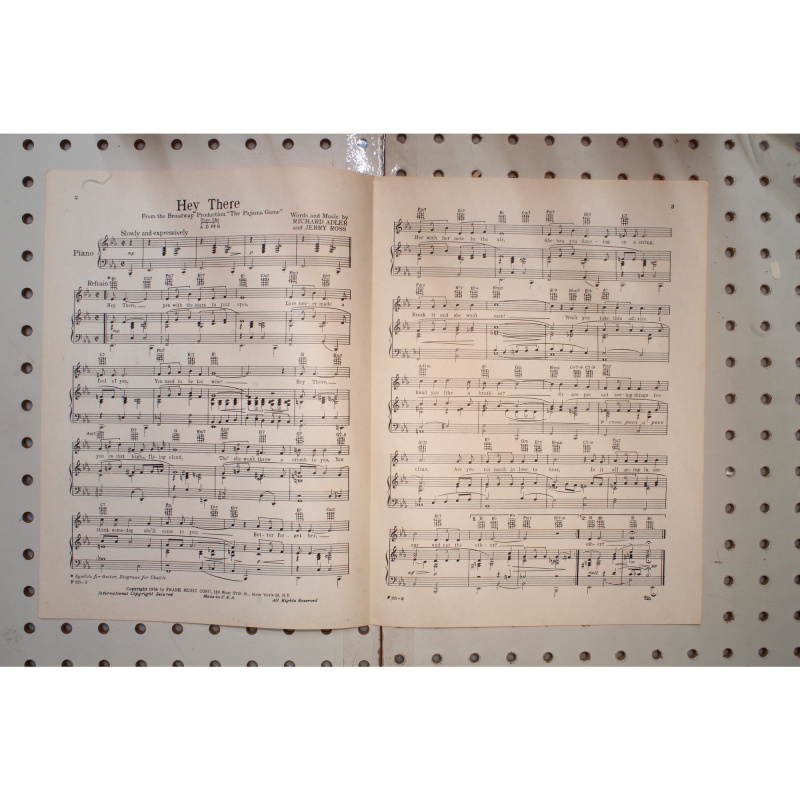 1954 - Hey there the pajama game - Sheet Music