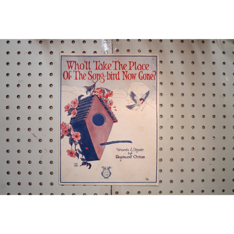 1923 - Who will take the place of the Songbird now gone - Sheet Music