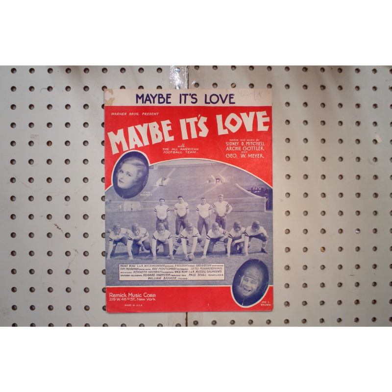 1930 - Maybe its love Joan Bennett - Sheet Music