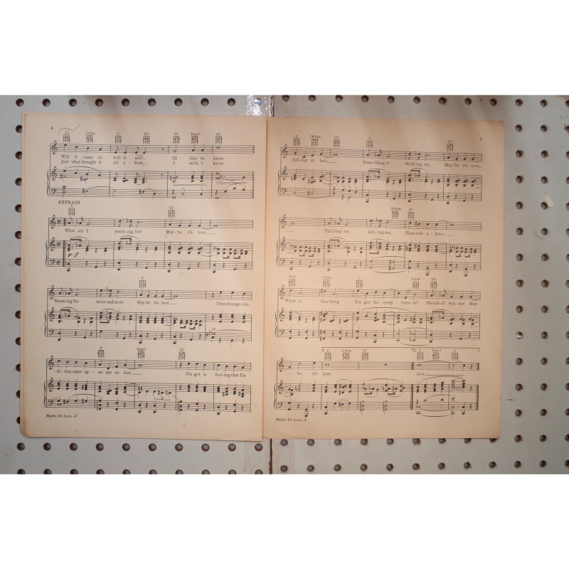1930 - Maybe its love Joan Bennett - Sheet Music
