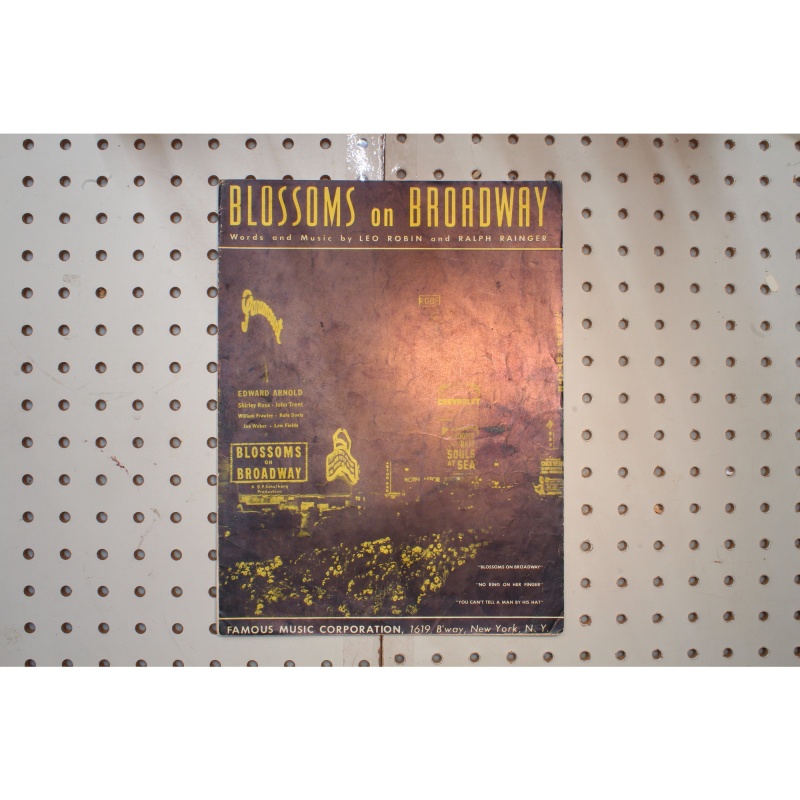 1938 - Blossoms on Broadway - Sheet Music