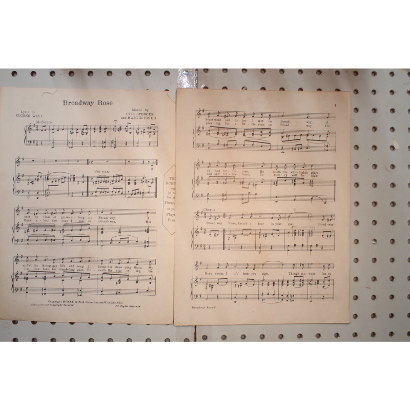 1920 - Broadway rose - Sheet Music