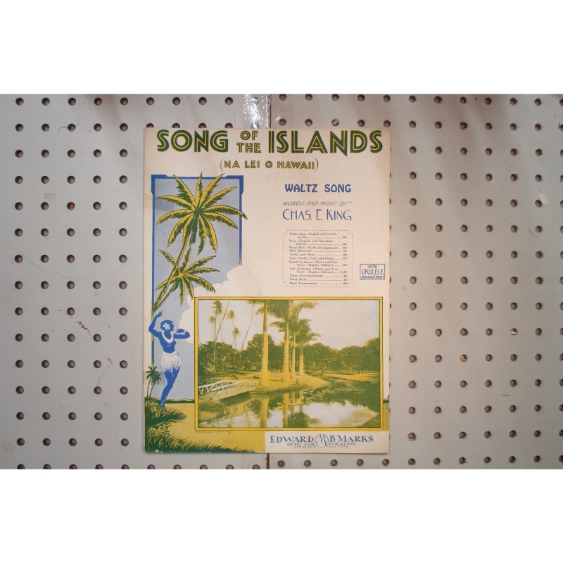 1932 - Song of the island waltz - Sheet Music