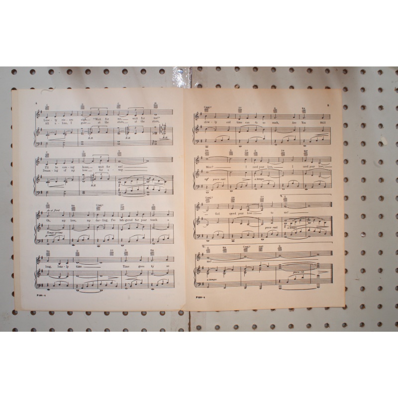 1955 - Unchained Melody - Sheet Music