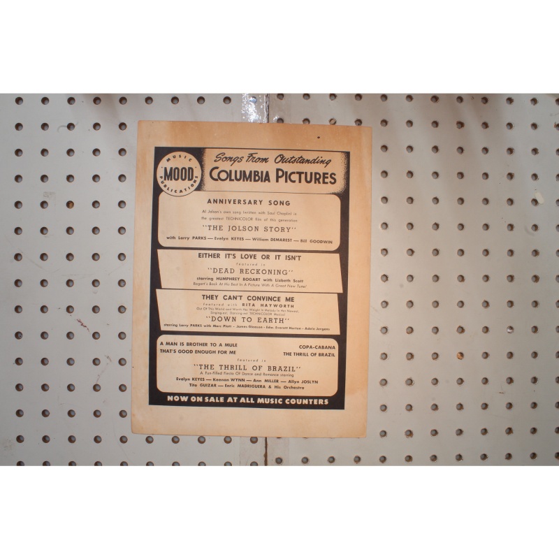 1946 - Anniversary song the Jolson story - Sheet Music