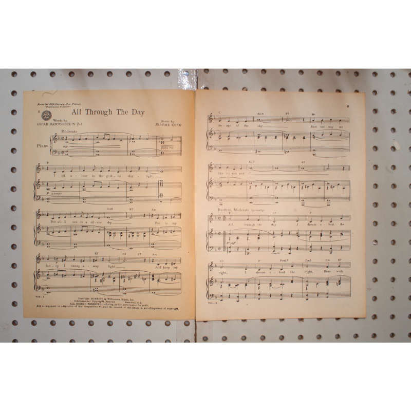 1946 - All through the day centennial summer - Sheet Music