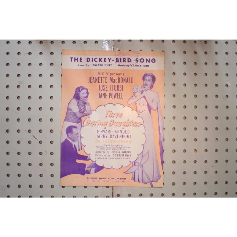 1947 - The Dickie Bird song three daring daughters - Sheet Music