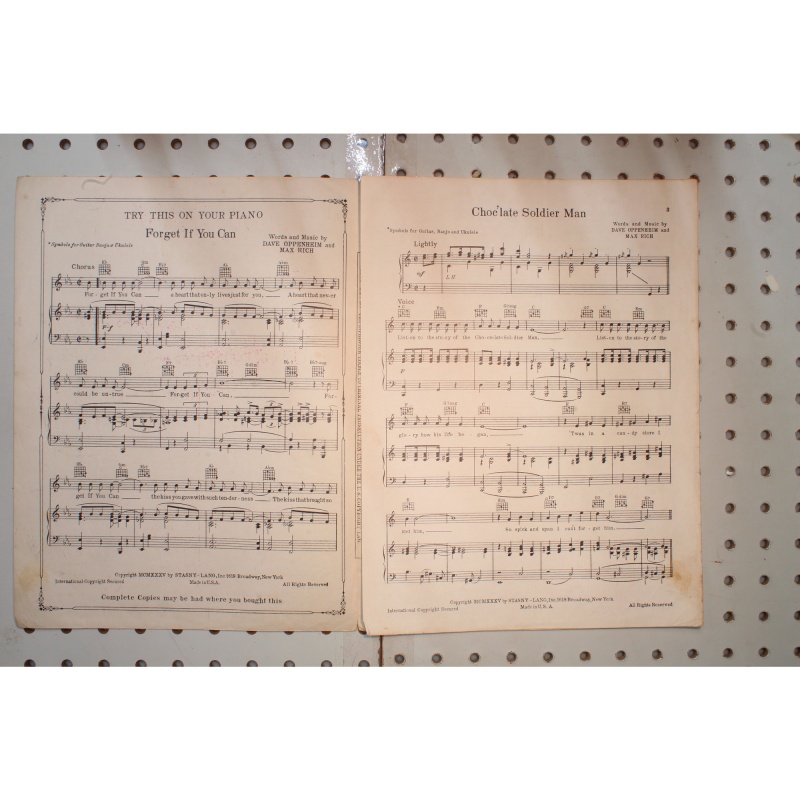 1935 - Chocolate soldier man - Sheet Music