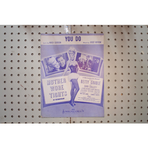 1947 - You do mother wore tights Betty Grable - Sheet Music