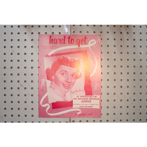 1940 - Hard to get Giselle McKenzie justice - Sheet Music