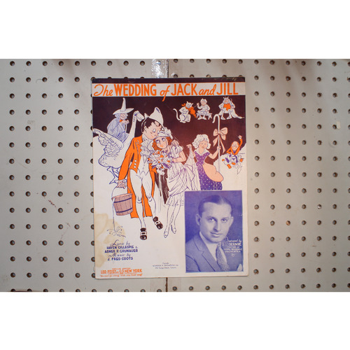 1935 - The wedding of Jack and Jill - Sheet Music