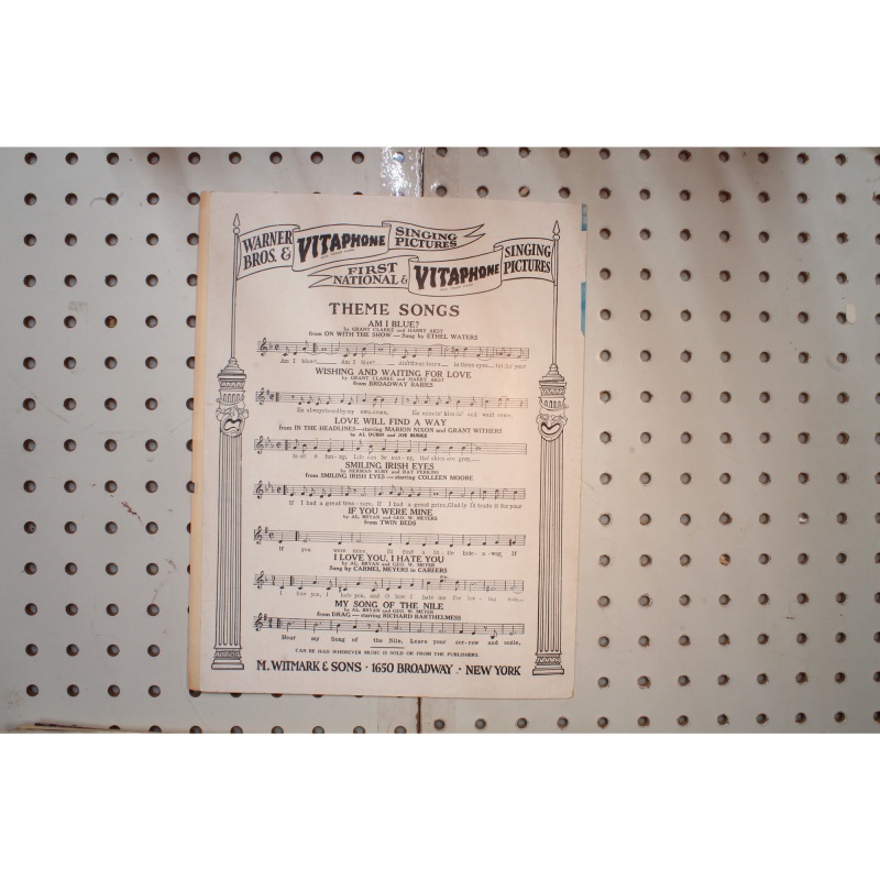 1929 - My song of the Nile drag - Sheet Music