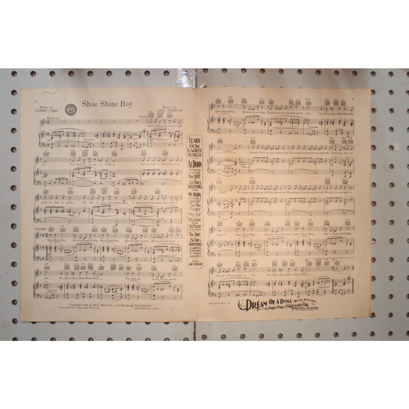 1936 - Shoeshine boy hot chocolates of 1936 - Sheet Music