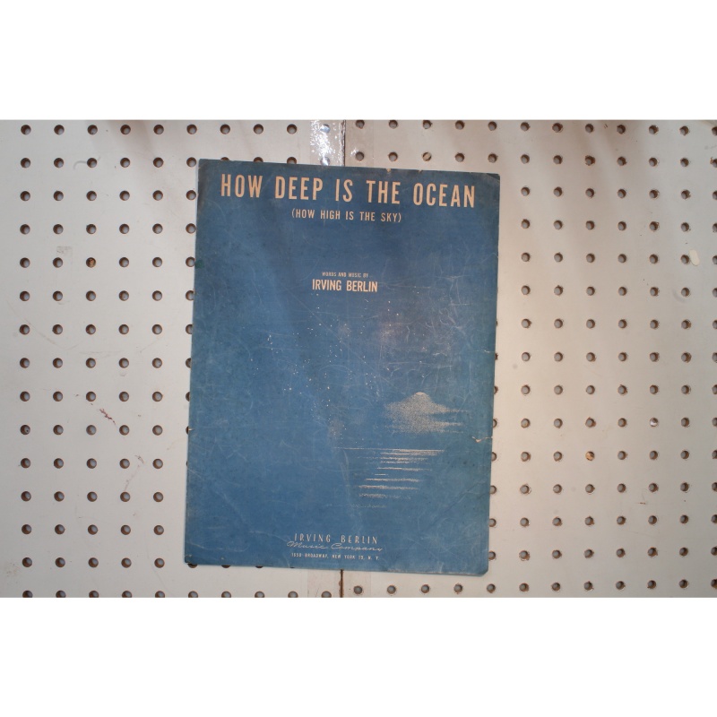 1932 - How deep is the ocean Irving Berlin - Sheet Music