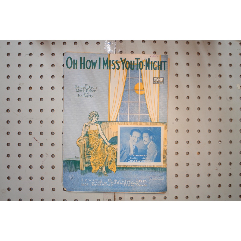 1924 - oh how I miss you tonight - Sheet Music