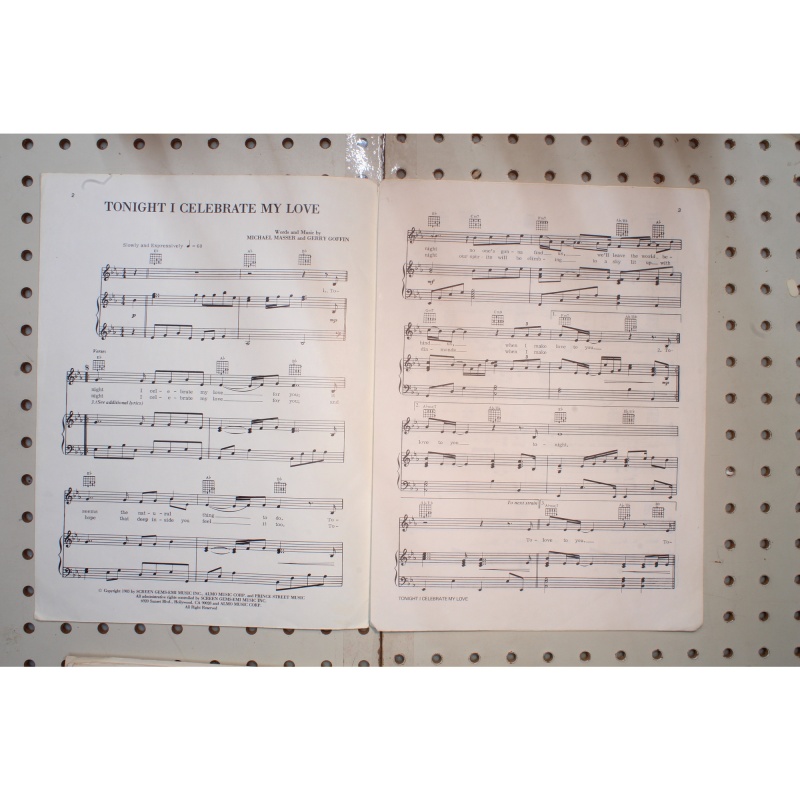 1983 - Tonight I celebrate my love peabo Bryson - Sheet Music