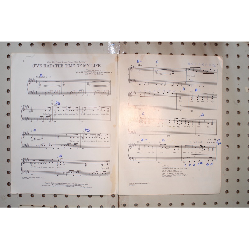 1987 - The time of my life dirty dancing - Sheet Music