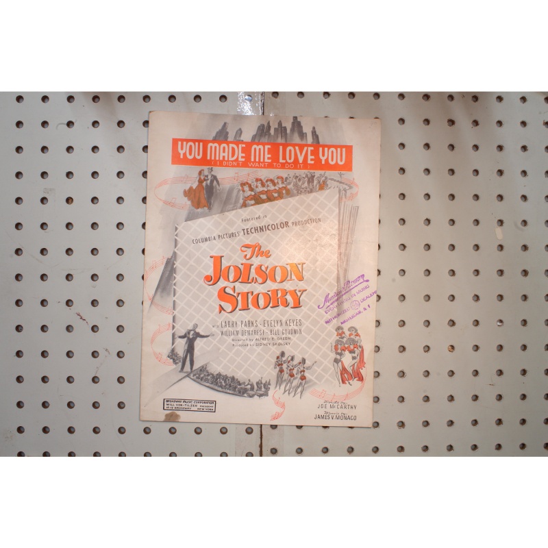 1913 - You made me love you the Jolson story - Sheet Music