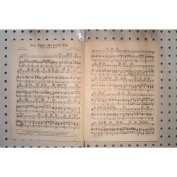 1913 - You made me love you the Jolson story - Sheet Music