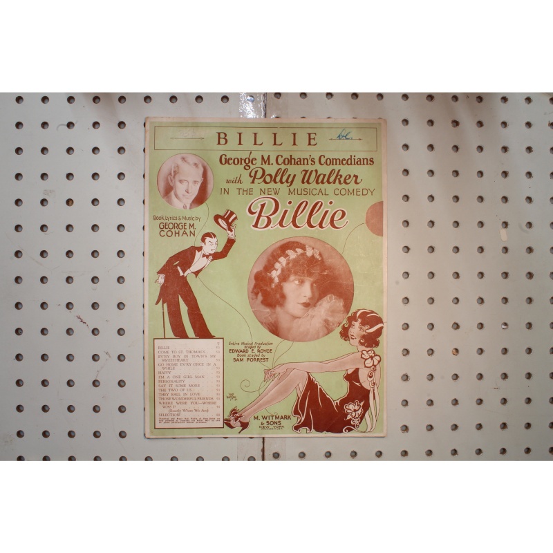 1928 - Billie musical comedy with Polly Walker - Sheet Music