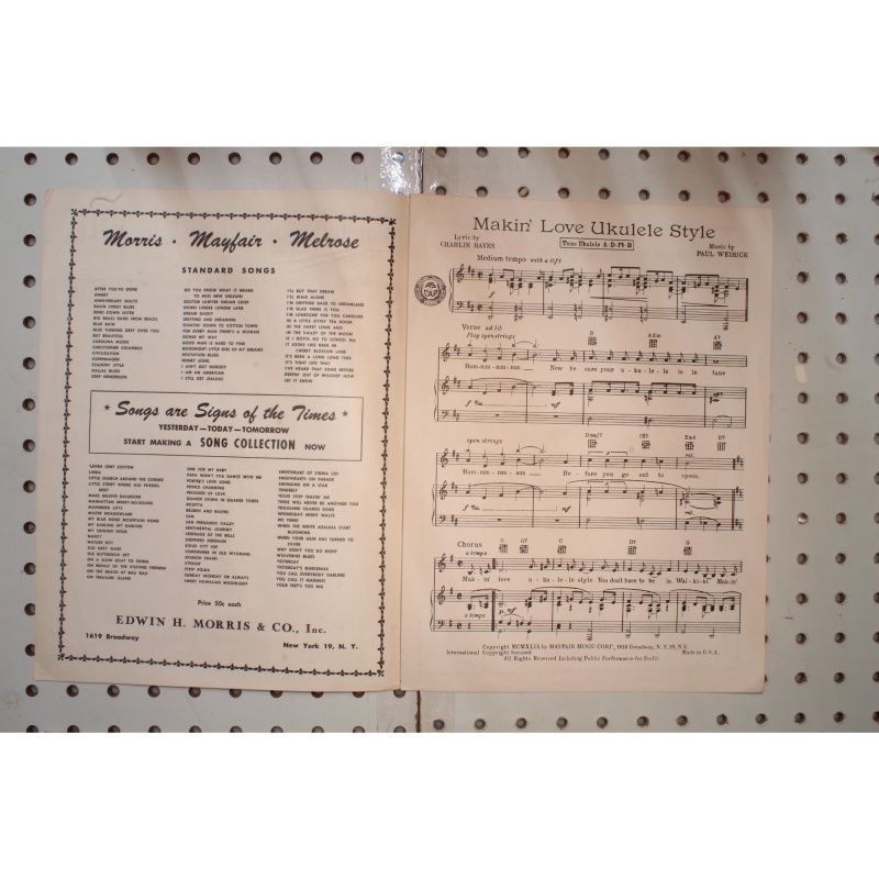 1949 - Making love ukulele style - Sheet Music