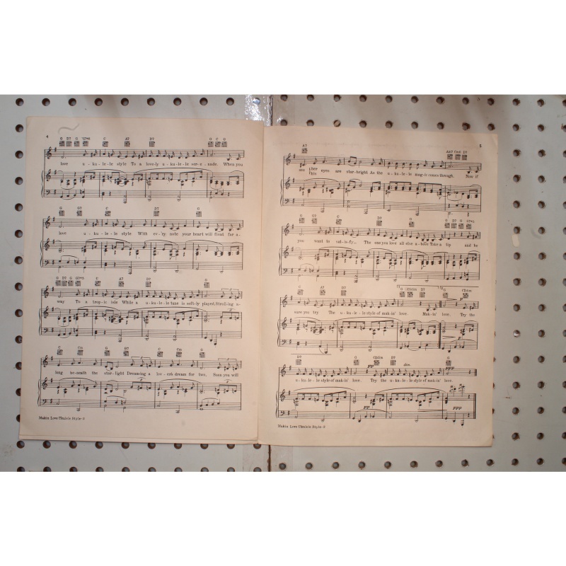 1949 - Making love ukulele style - Sheet Music