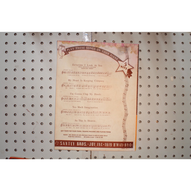 1935 - The touch of your lips - Sheet Music