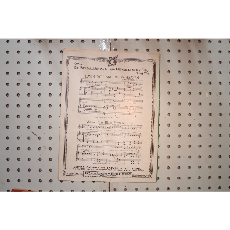 1930 - I remember you from somewhere - Sheet Music