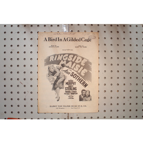 1927 - A bird in a gilded cage ringside Maisie - Sheet Music