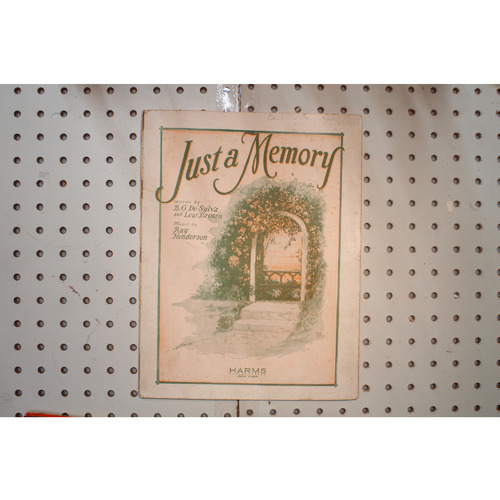 1927 - Just a memory - Sheet Music