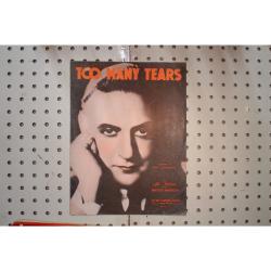 1932 - Too many tears - Sheet Music
