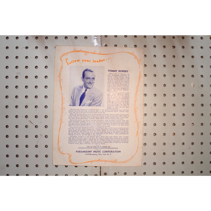 1939 - To you Benny Davis Tommy Dorsey - Sheet Music