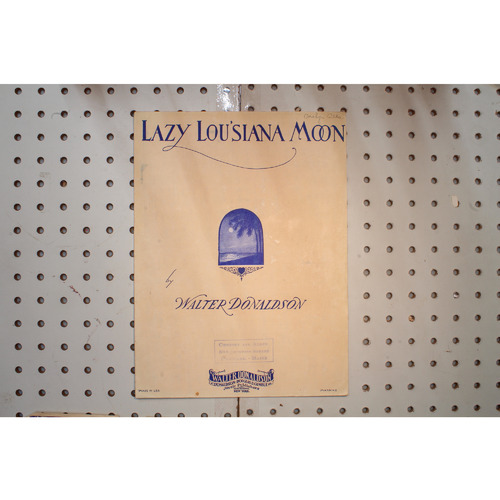 1930 - Lazy Louisiana moon - Sheet Music