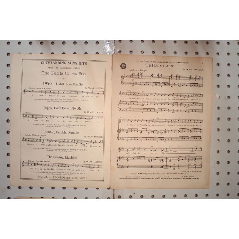 1947 - Tallahassee variety girl - Sheet Music