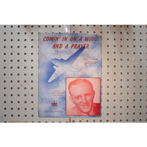 1943 - Comin in on  a wing and a prayer - Sheet Music