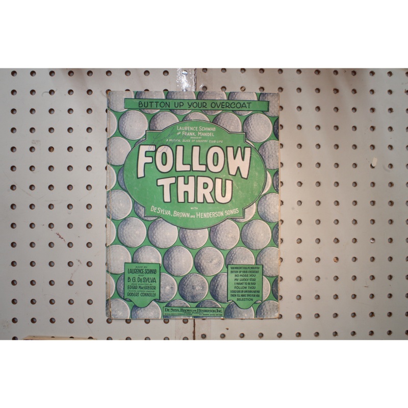 1928 - Button up your overcoat follow thru - Sheet Music