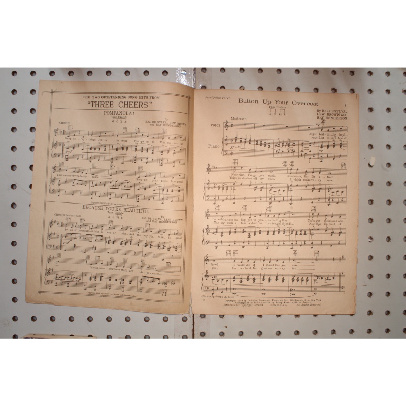 1928 - Button up your overcoat follow thru - Sheet Music