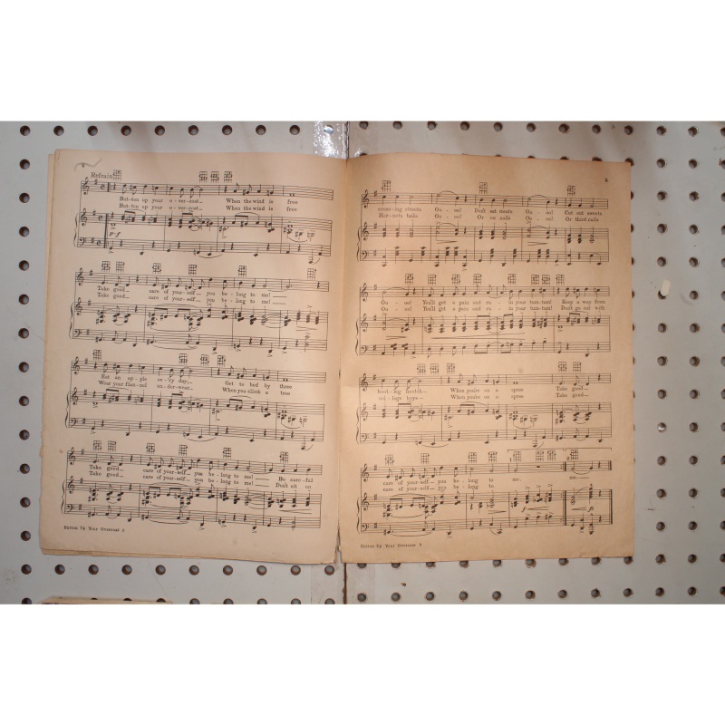 1928 - Button up your overcoat follow thru - Sheet Music