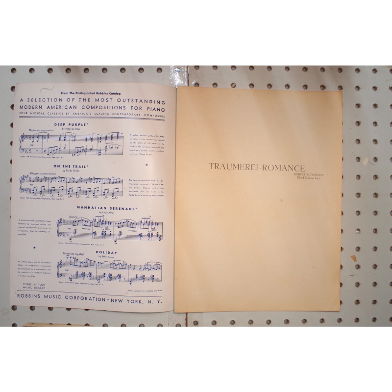 1934 - TRAUMEREI- ROMANCE BY ROBERT SCHUMANN - Sheet Music