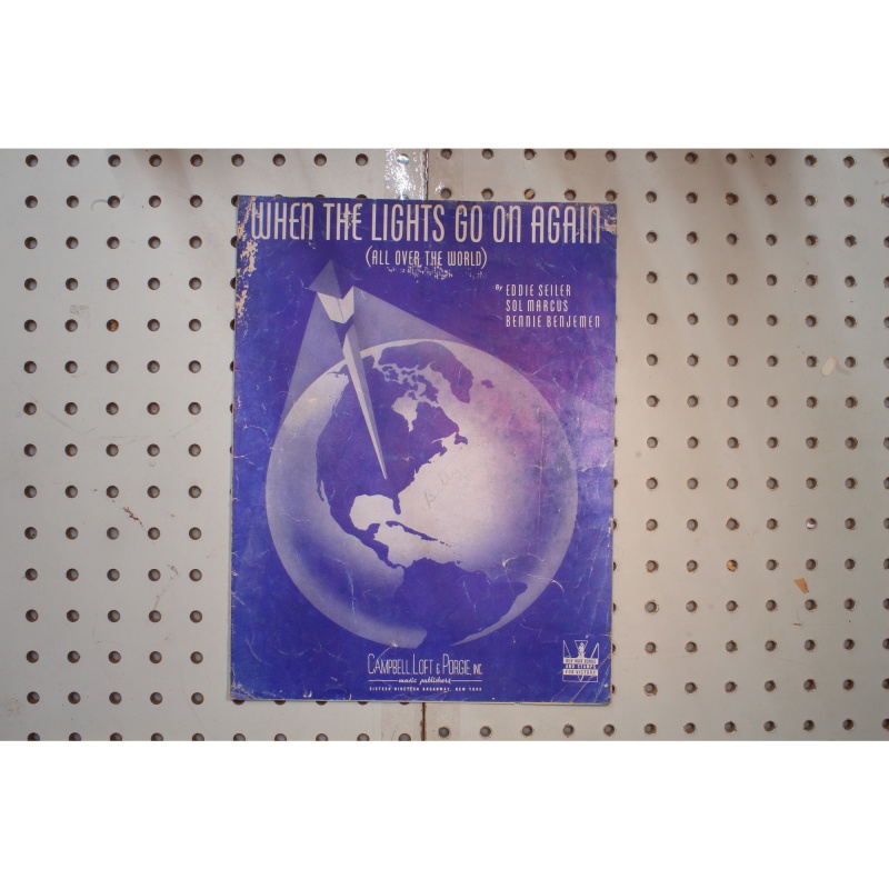 1942 - WHEN THE LIGHTS GO ON AGAIN BY EDDIE SEILER , SOL MARCUS AND BENNIE BENJE