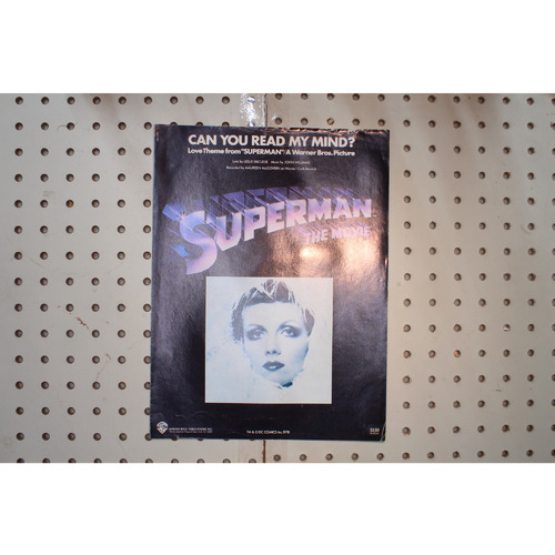 1978 - CAN YOU READ MY MIND SUPERMAN THE MOVIE BY LESLIE BRIGUSSWE AND JOHN WILL