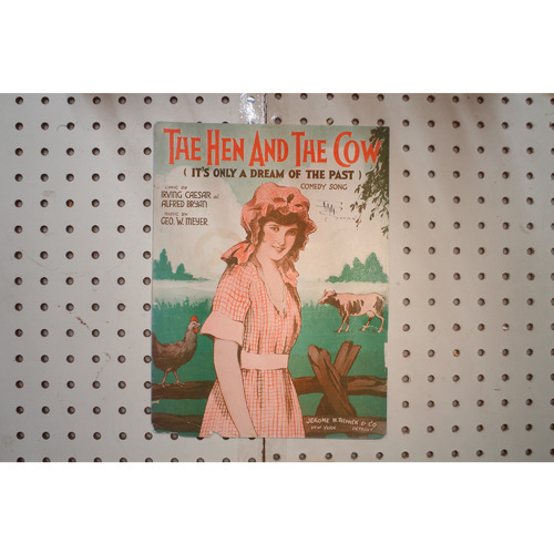 1920 - THE HEN AND THE COW BY IRVING CAESAR , ALFRED BRYAN AND GEO. W. MEYER - S