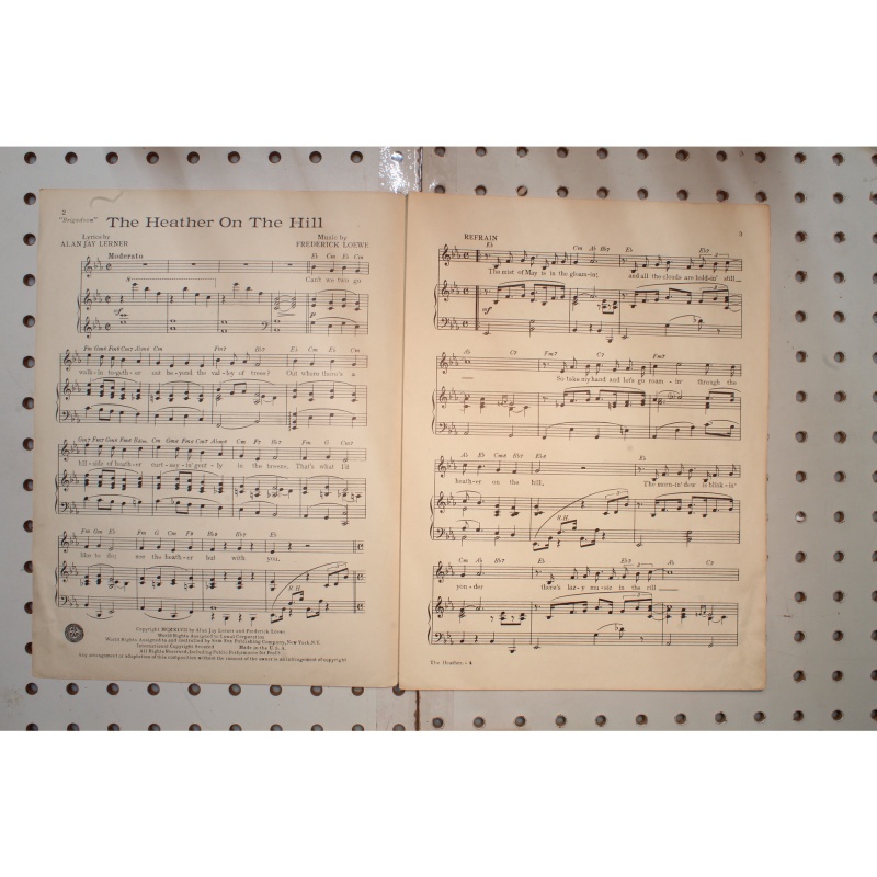 1947 - THE HEATHER ON THE HILL CHERYL CRAWFORD PRESNTS A NEW MUSICAL BRIGADOON -